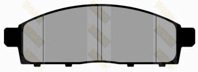 BRAKE ENGINEERING pa1808 -  Комплект тормозных колодок, дисковый тормоз